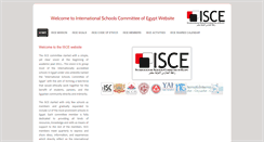 Desktop Screenshot of isceegypt.com