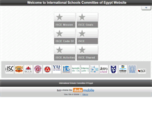 Tablet Screenshot of isceegypt.com